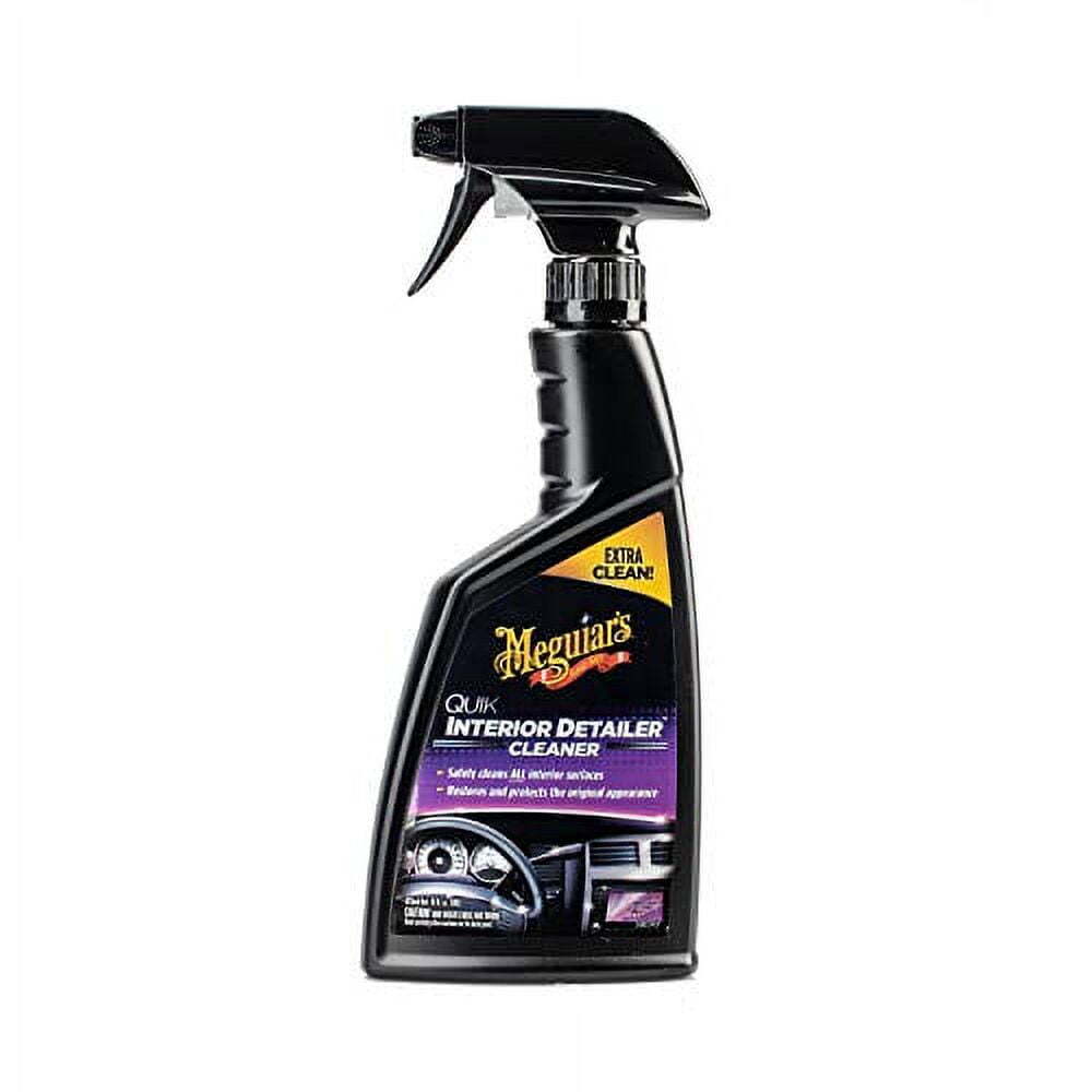 Quik Interior Detailer Cleaner Spray Bottle Quickly Cleans Leather Rubber 16 Oz