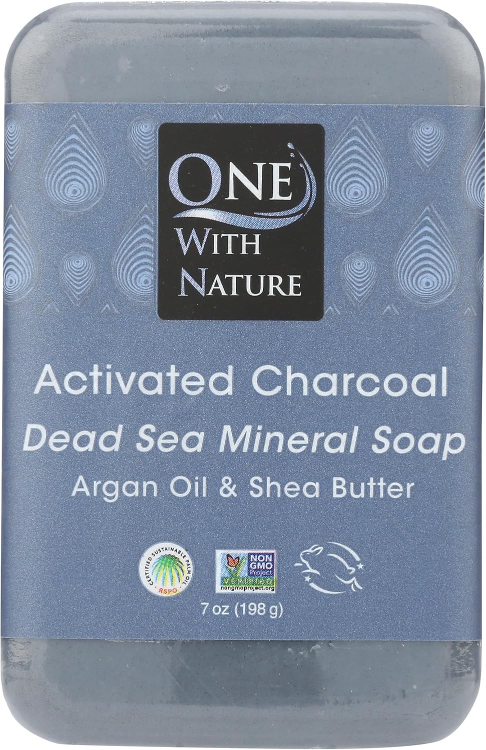 ONE WITH Activated Charcoal Bar Soap, 7 OZ