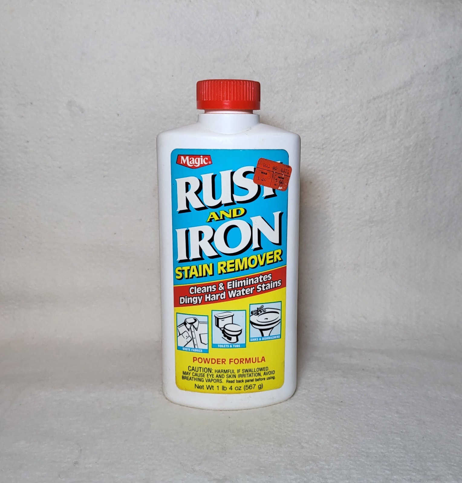 Magic RUST & IRON Stain Remover Powder Formula 18 oz DISCONTINUED 80% Full