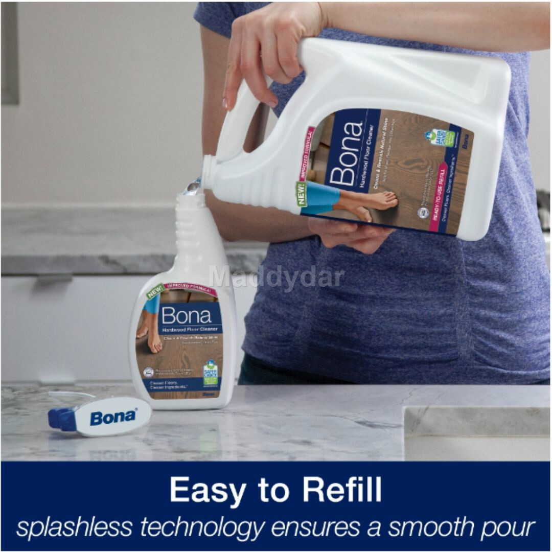 Bona Hardwood Floor Cleaner Refill, 96 Fl Oz New Free Shipping