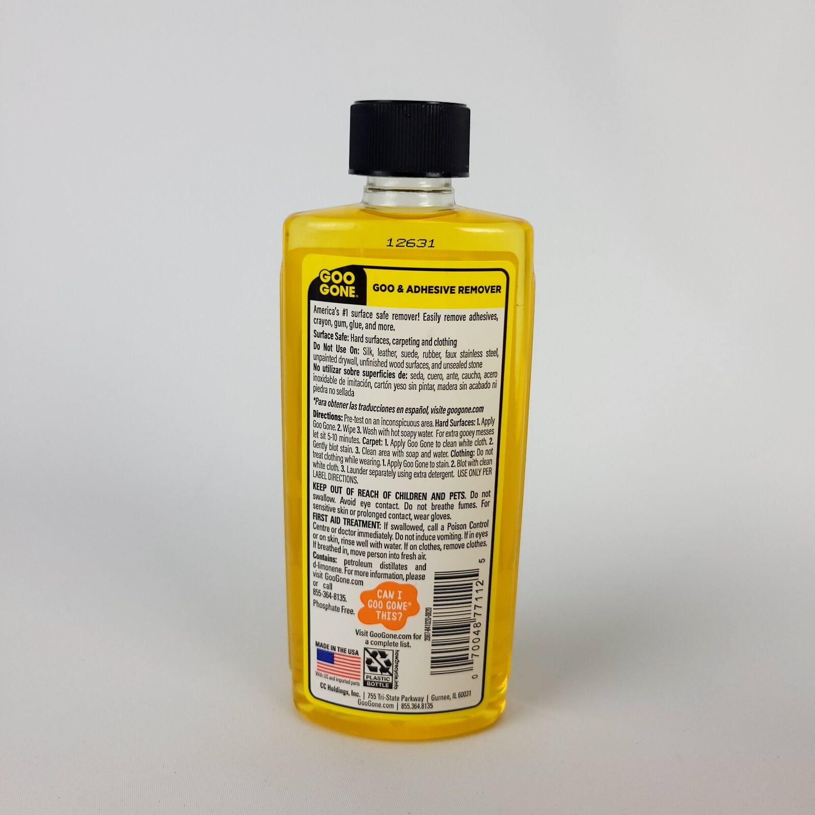 (Lot of 8) Goo Gone 2087 Citrus Adhesive Remover 8 oz Bottle