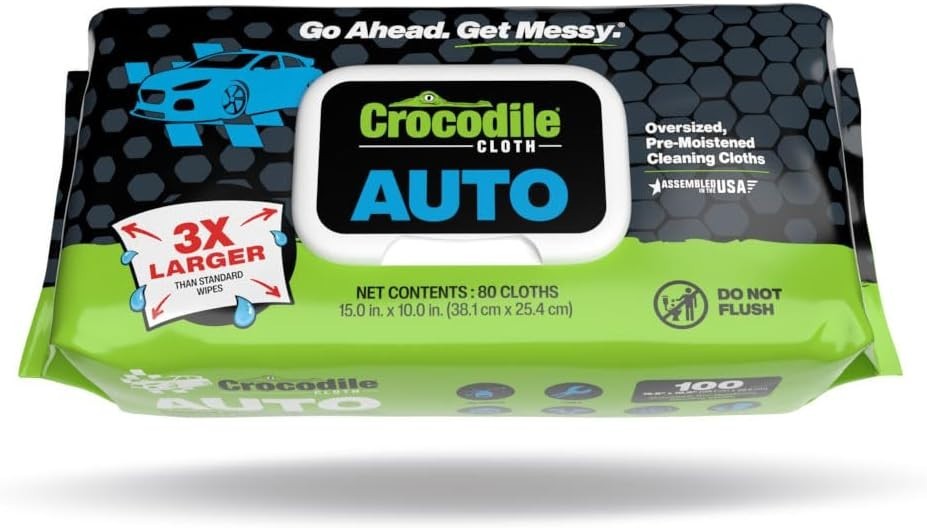 100 Industrial-Grade Auto Cleaning Wipes – 4X Stronger for Engine & Tire Care