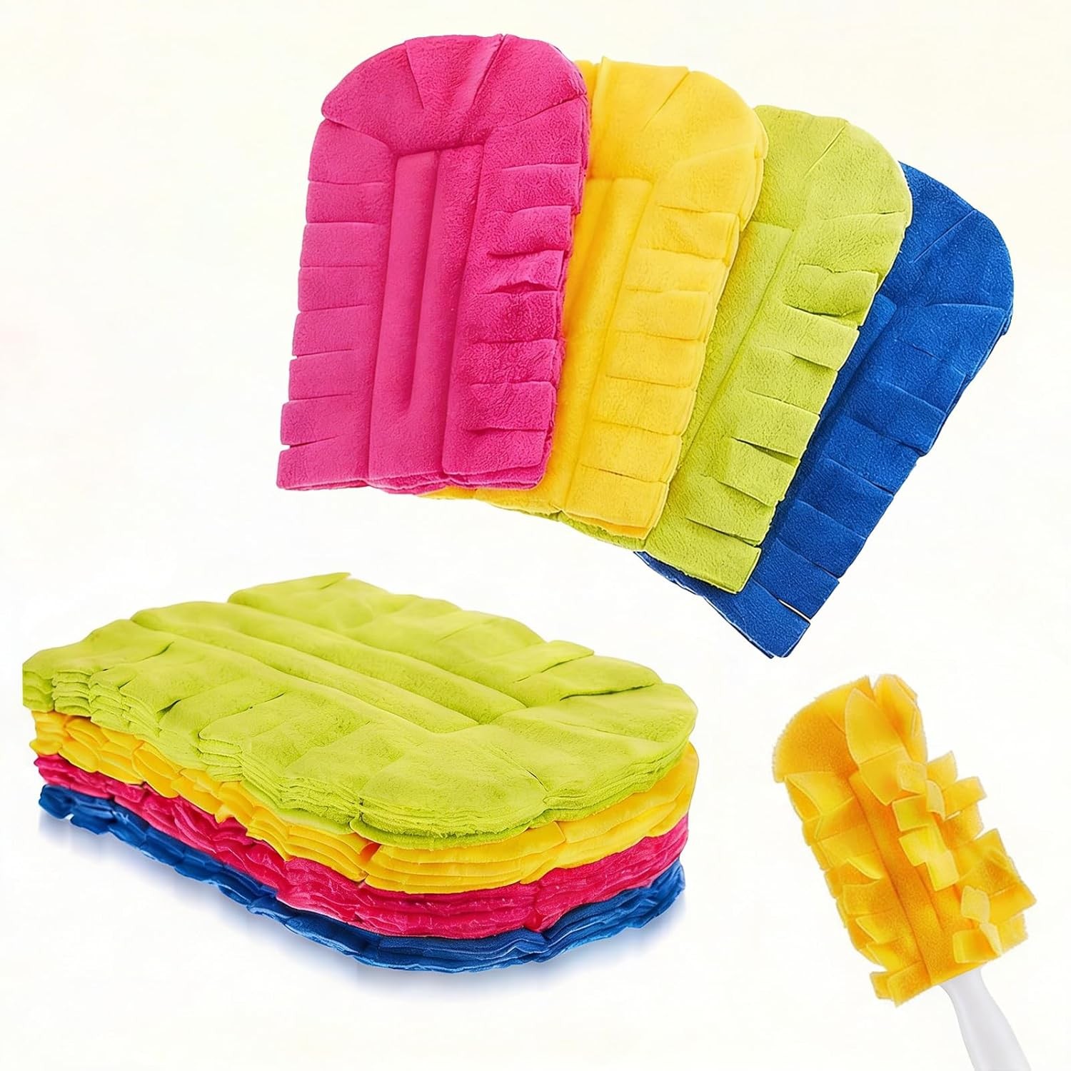 2026 New 360° Electrostatic Duster Refills Washable Reusable Microfiber Fleece