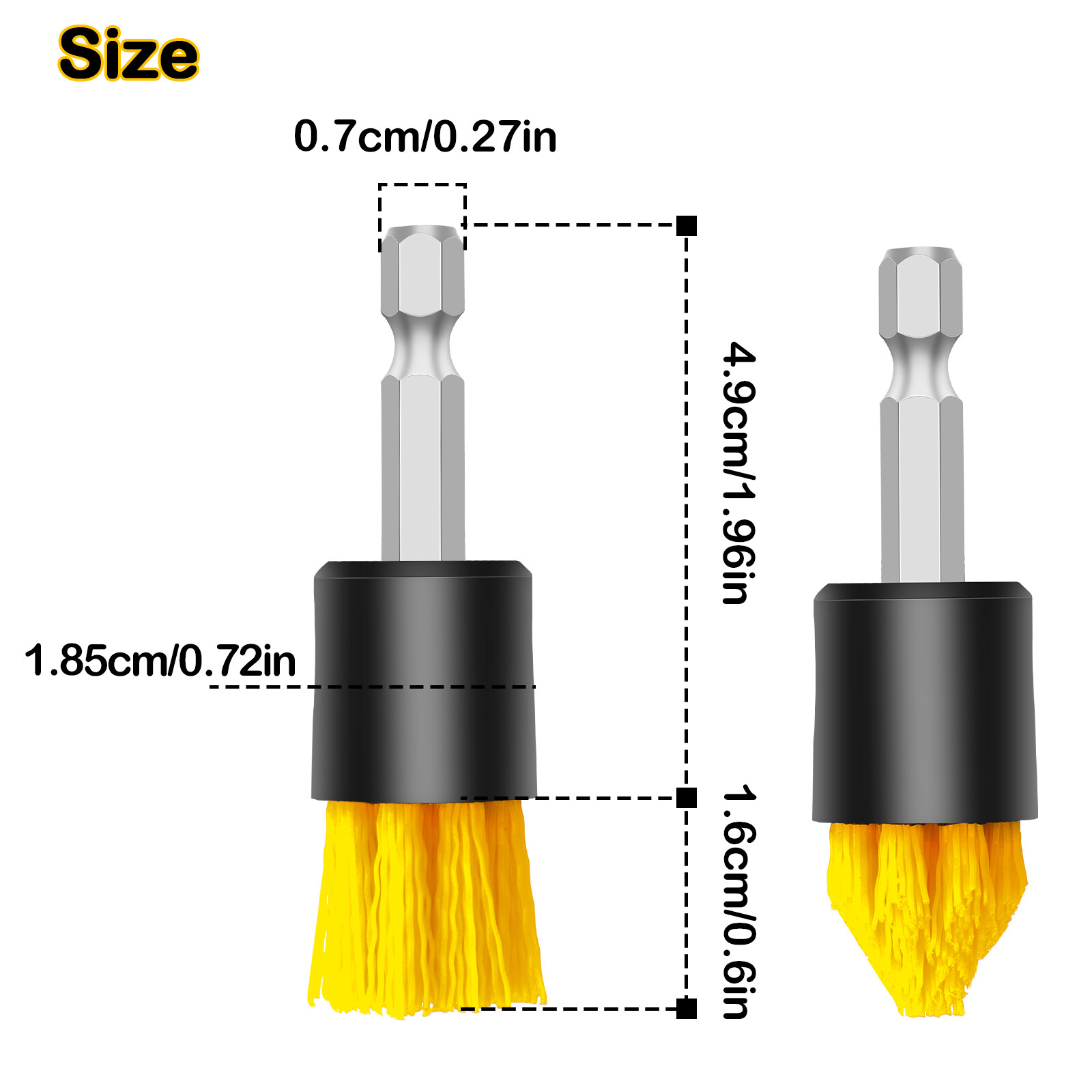 4Pcs Drill Brush Attachment Set Power Scrubber For Tile Grout Car Cleaning Kit