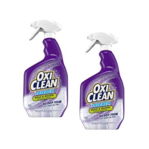 OxiClean No Drip Foam Mold & Mildew Spray, 30 Ounce – Pack of 2