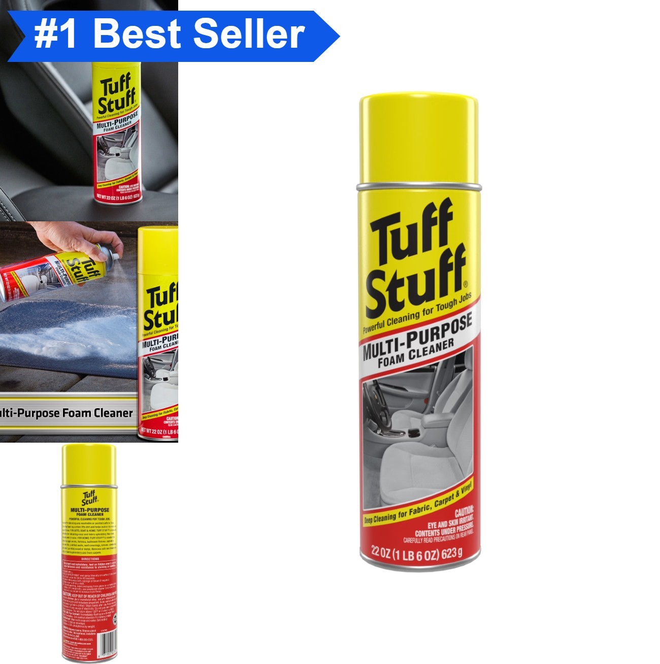 Multi Purpose Foam Cleaner 22 oz Car Detailing Carpet Upholstery Vinyl