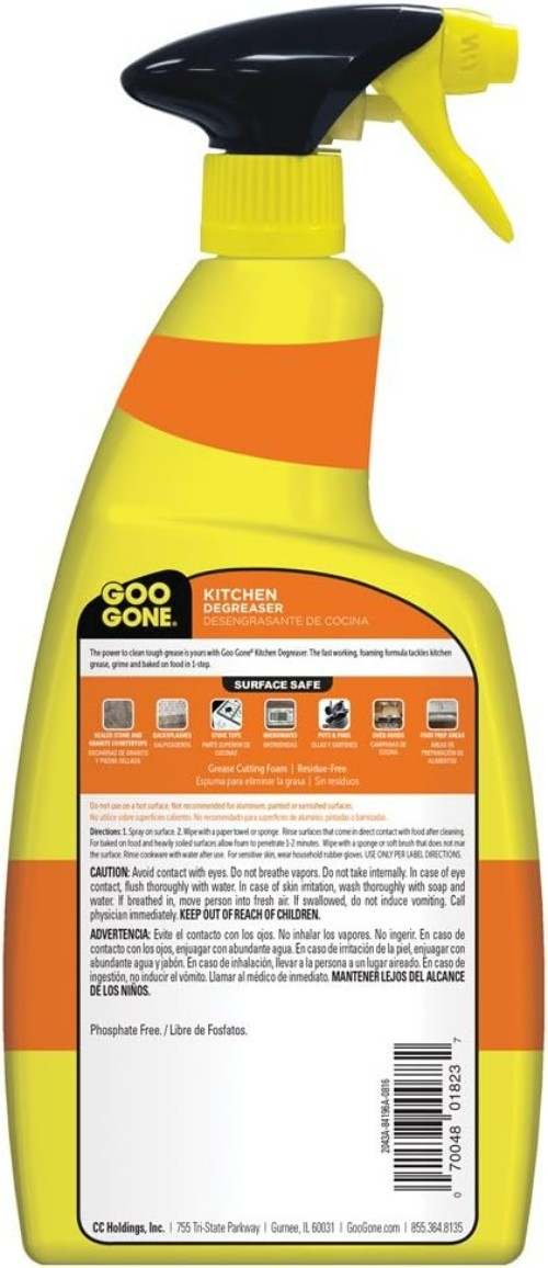 Effortless Kitchen Degreaser 28 Fl Oz – Citrus Foaming Cleaner for All Surfaces