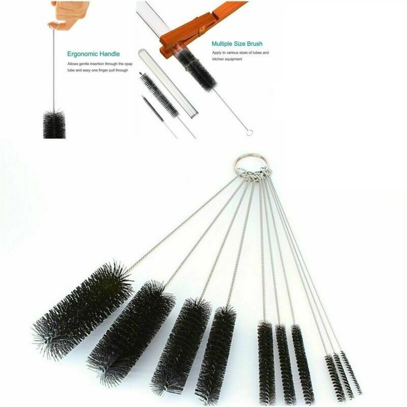 10Pack Lab Brush For Pipe Cleaner/Test Tube/Glassware/Bottle/Tubing Fluva F