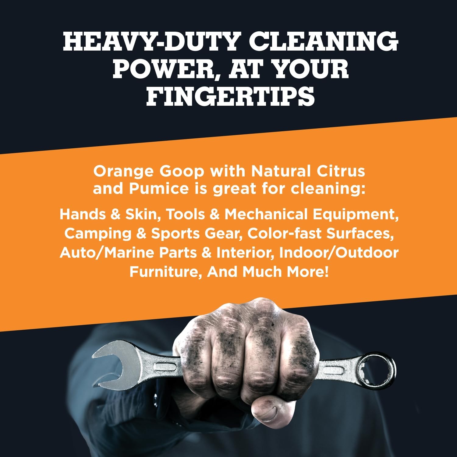 Orange Liquid with Pumice Multi-Purpose Waterless Hand Cleaner – 1 Gallon Pum…