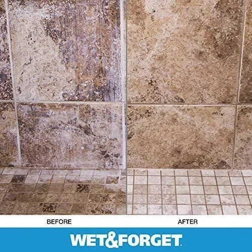 Wet & Forget Shower Cleaner Weekly Application Requires No Scrubbing,