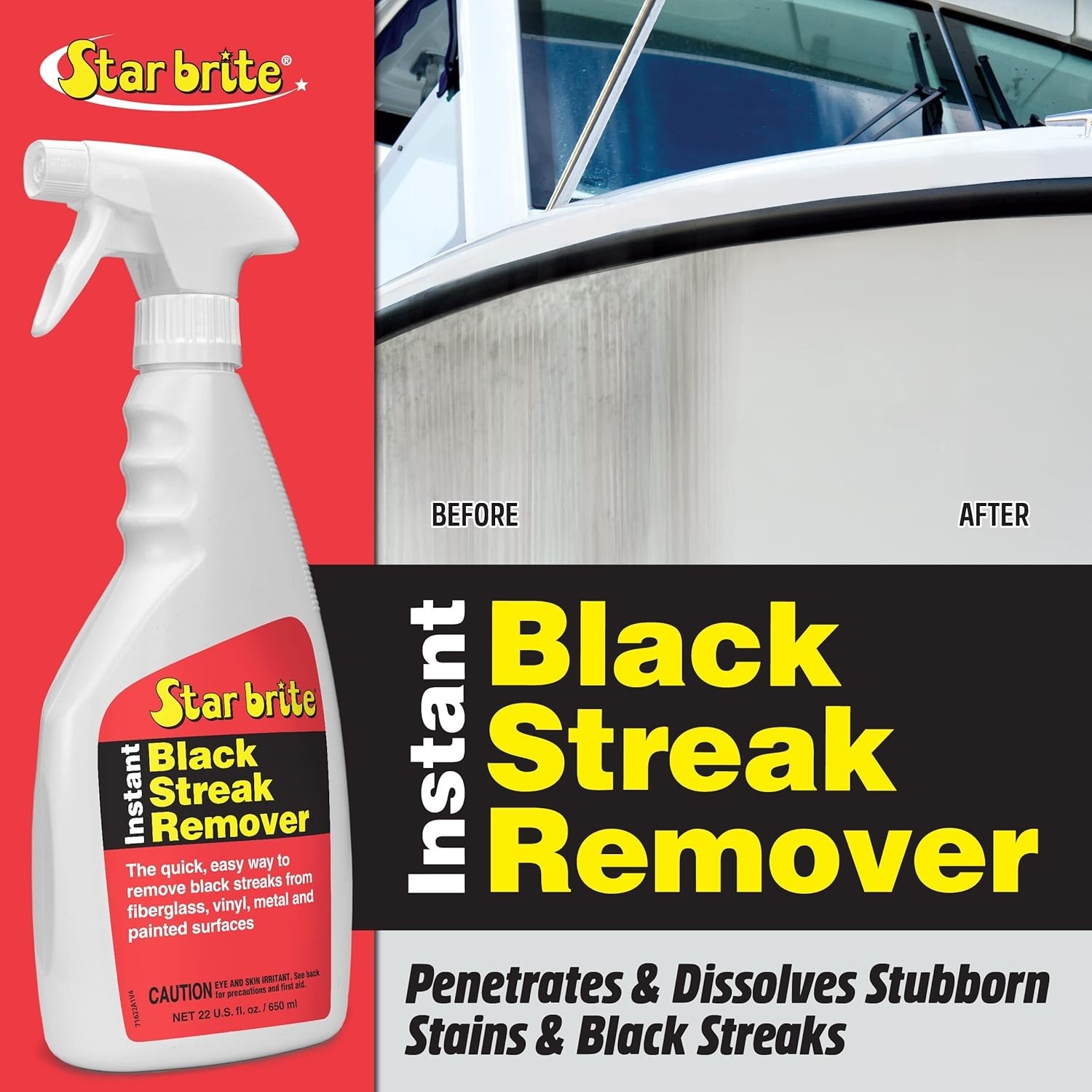 Instant Black Streak Remover Spray – 1 Gallon, Multi-Surface Stain Solution