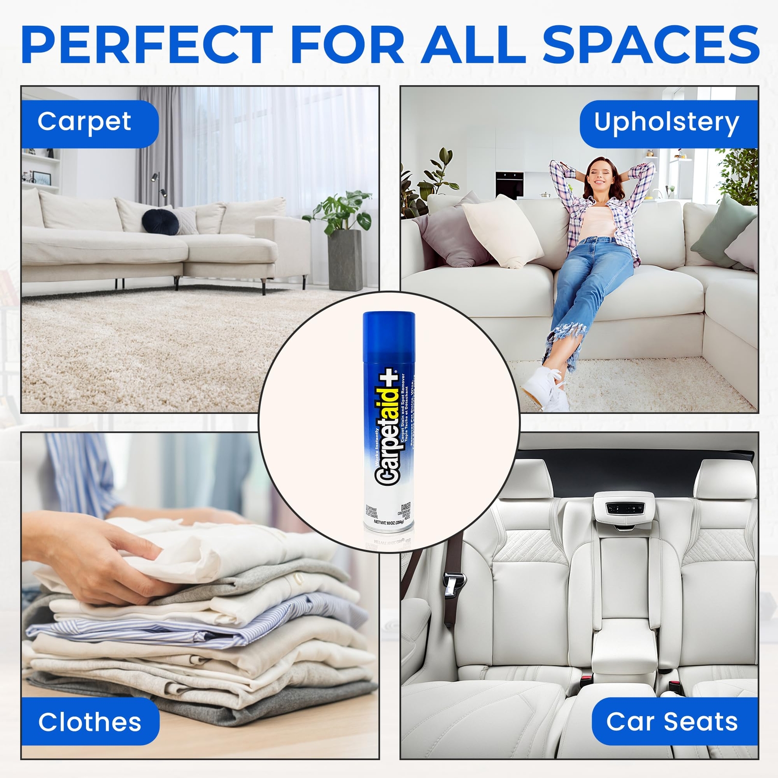 Carpet Stain Remover Spray 10 Ounce Pack of 2 Quick Effective Multi Surface C…