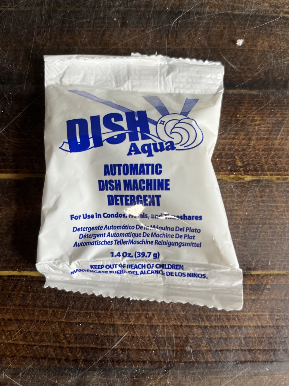 Dish Aqua Automatic Dish Machine Detergent Packets 1.4oz Hospitality 196ct