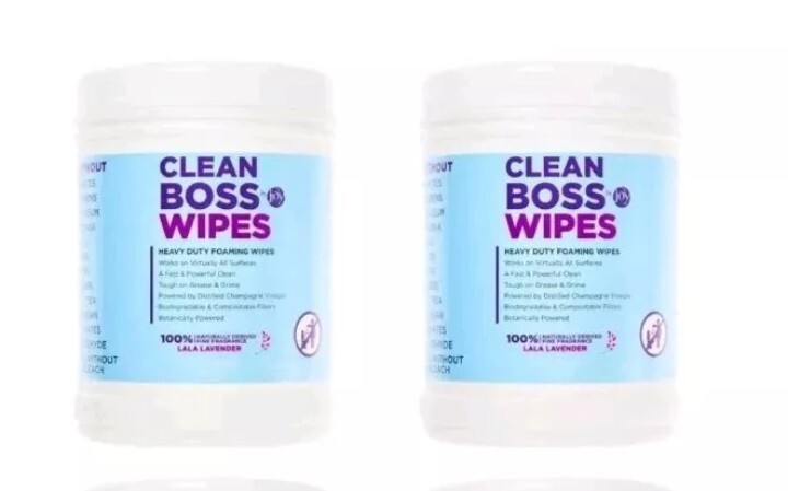 Joy Clean Boss Heavy Duty Foaming Cleaning Wipes Mega Tub Lavender Lot Of 2
