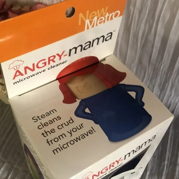 ANGRY MAMA steam cleaner Microwave Cleaner new in box kitchen cleaning item CON