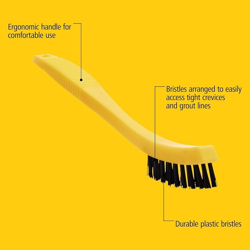 Durable Grout Cleaning Brush Tile Scrubbing Easy Access Professional Use
