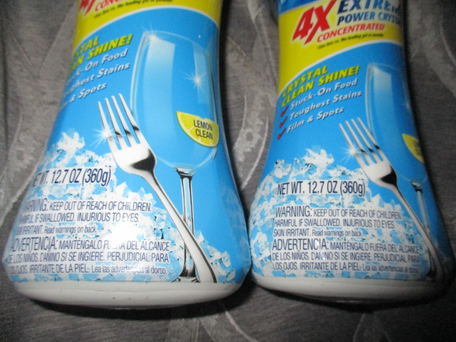 lot of 3 OxiClean Dishwasher Detergent 4x Extreme Power Crystals Lemon Clean