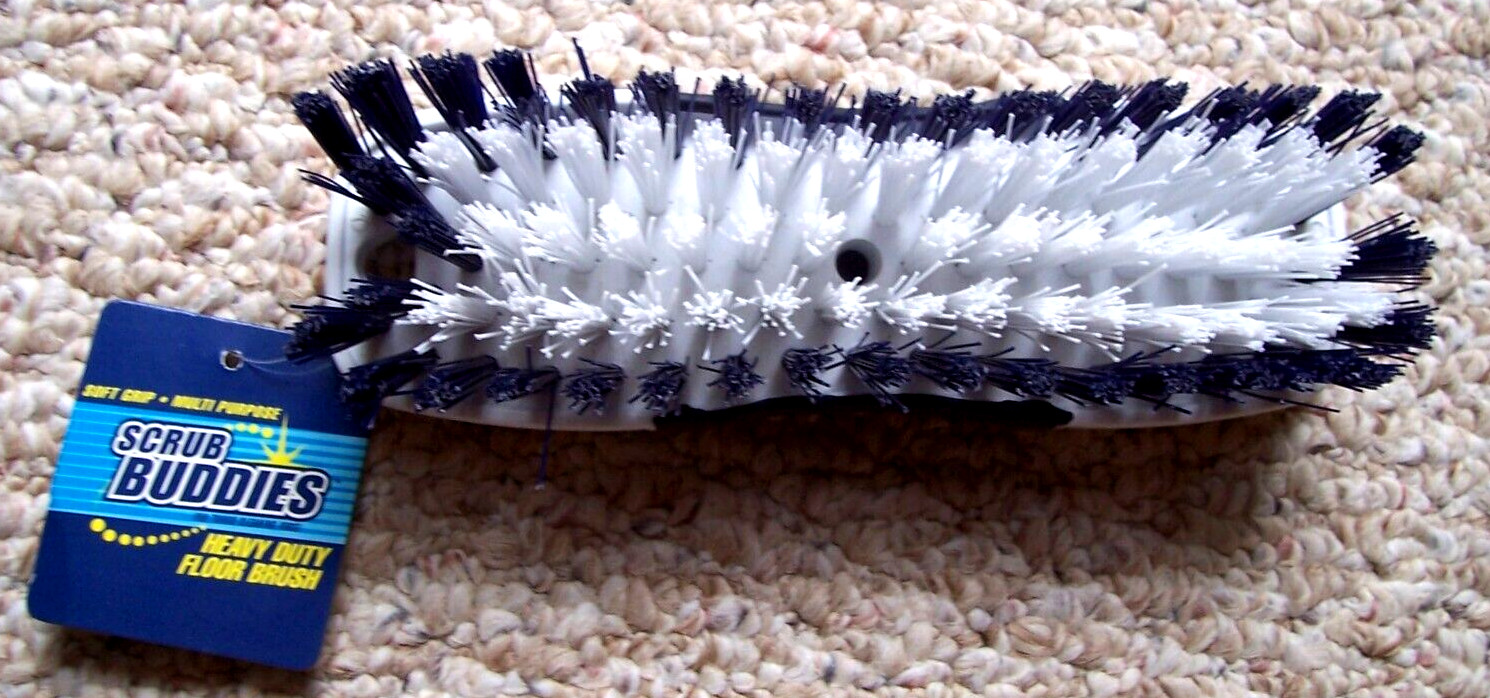 Scrub Buddies Soft Grip Heavy Duty Plastic Scrub Brush