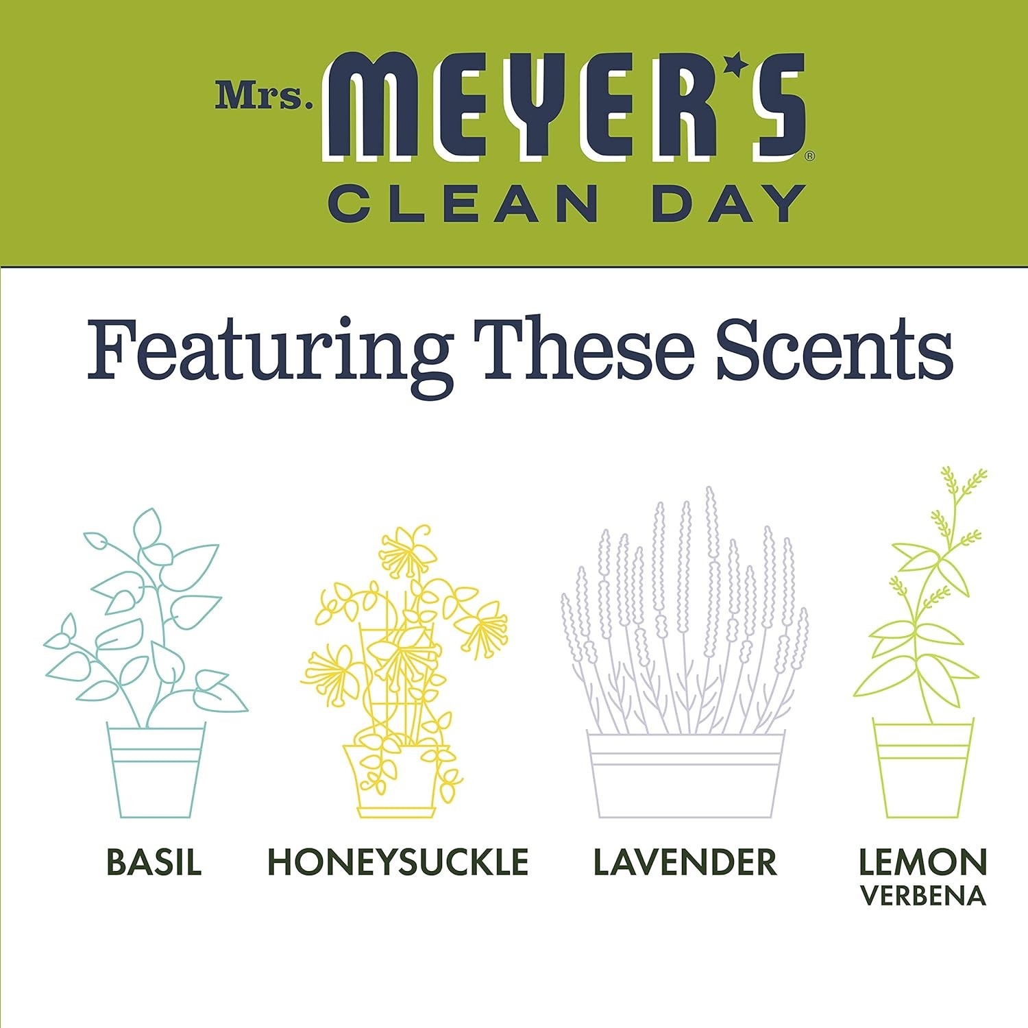 Mrs. Meyer’s Clean Day Lemon Verbena Liquid Dish Soap Cruelty Free