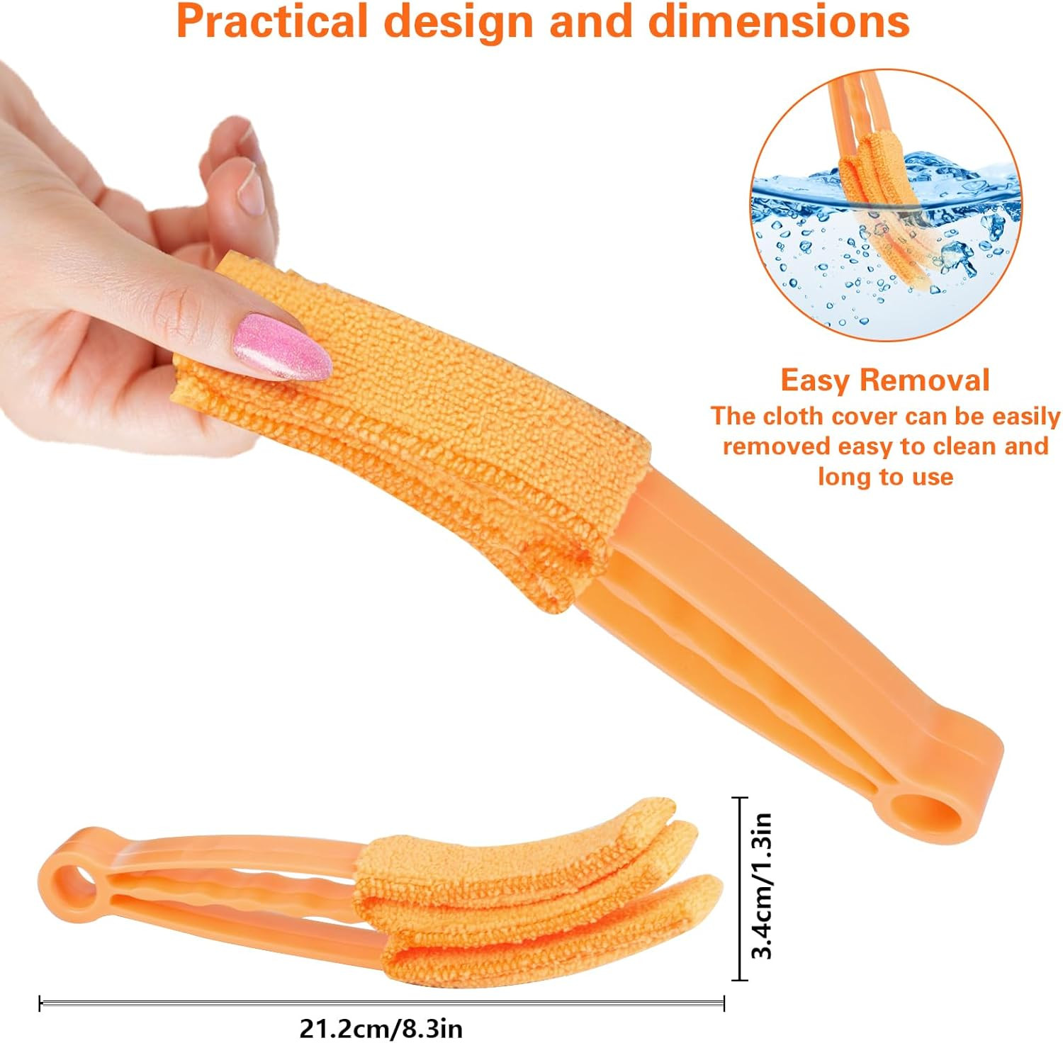 4Pcs Window Venetian Blind Cleaner Duster Tool,Feather Blind Duster for Cleaning
