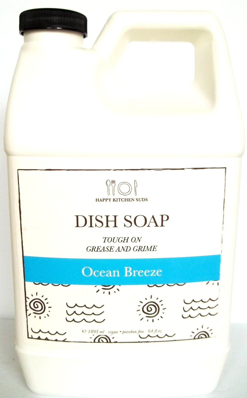 HOME & BODY CO Dish Soap Refills OCEAN BREEZE 64 fl. oz/1893 mL, NEW X 2