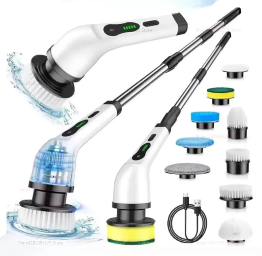 UltraScrub 9-in-1 Waterproof Electric Cordless Spin Scrubber Cleaning Brush