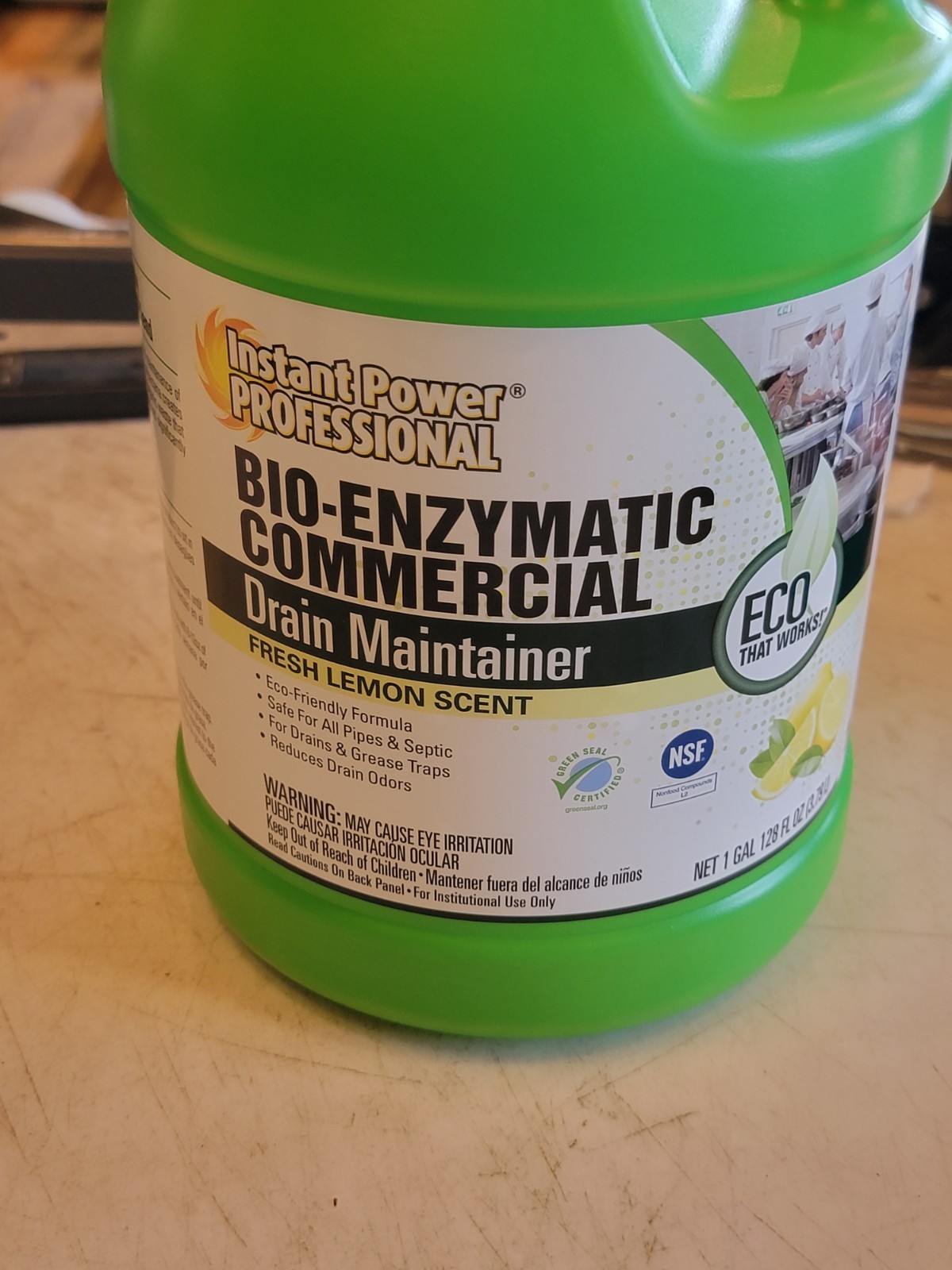 Instant Power Professional 8881 Drain Cleaner, Jug, 1 Gal, Lemon. FreeShipL48
