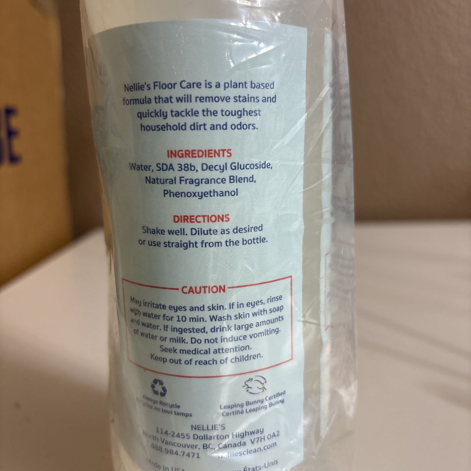 Nellie’s Floor Cleaner 25 FL Ounces, Perfect Pairing with Nellie’s Wow Mop