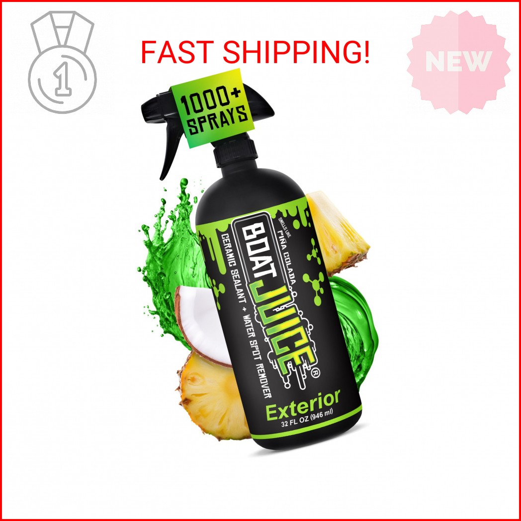 Boat Juice 2in1 Exterior Boat Cleaner & Protectant Spray | Water Spot Remover wi