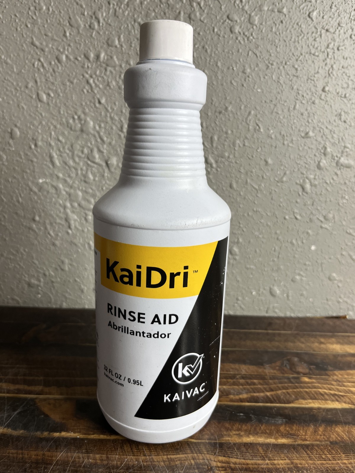 KaiDri Rinse Aid 32 oz Kaivac Commercial Drying Agent Spot-Free Finish
