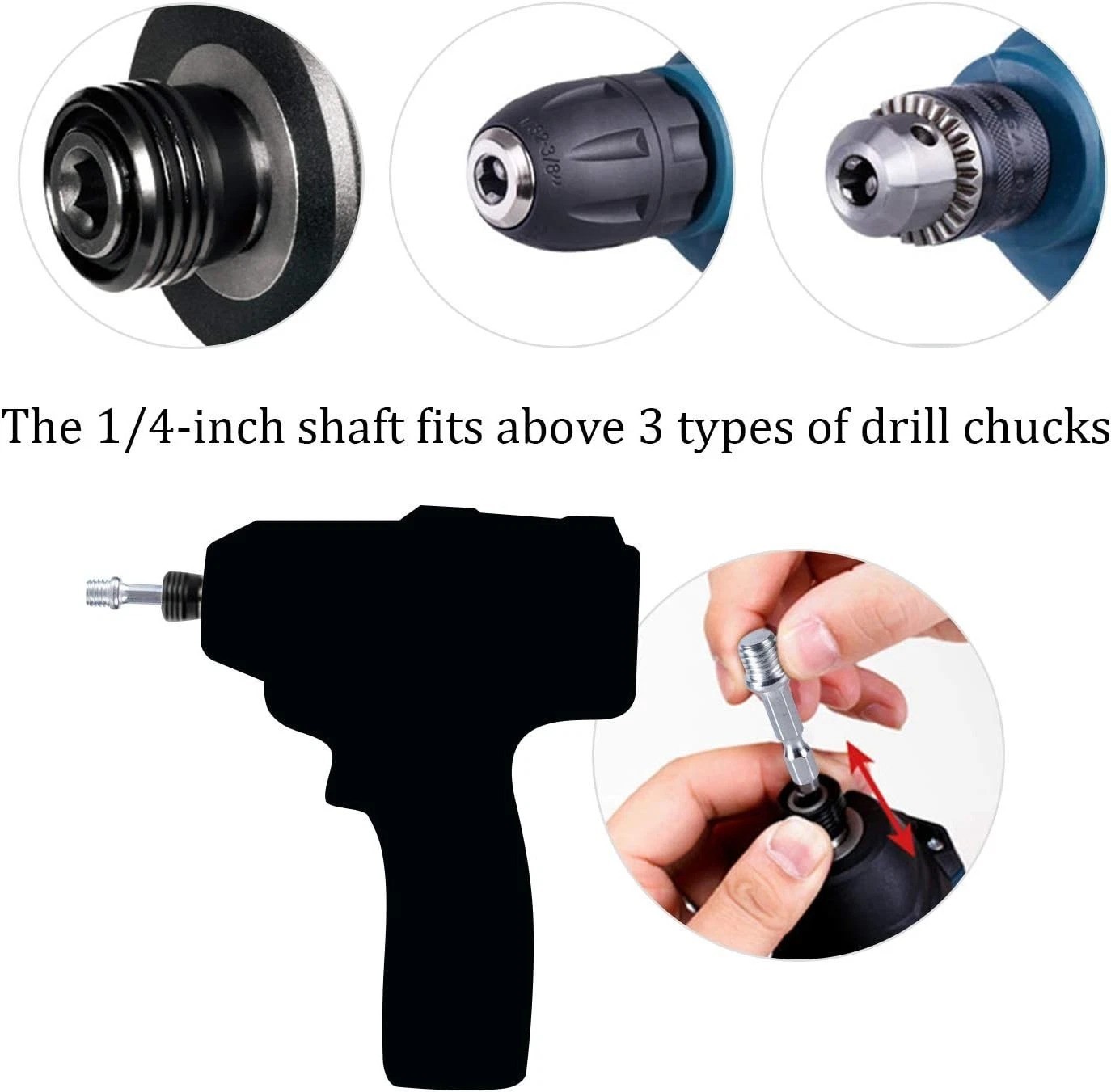 4-Inch Deluxe Drill Brush Cleaning Kit: Red & Green Pads for Efficient Scrubbing