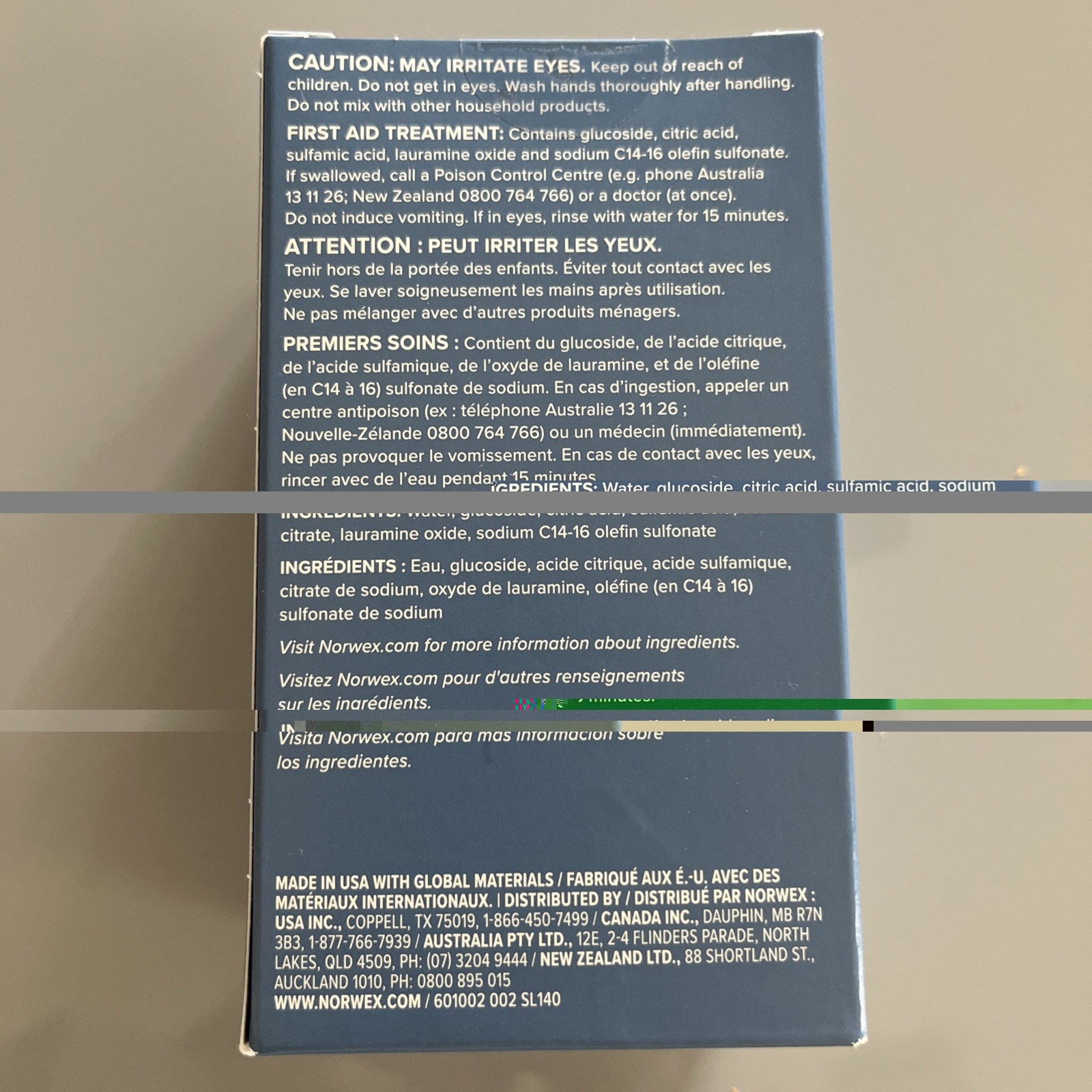 Norwex All-in-1 Bathroom Cleaner Concentrate (box of 3 packets) NEW PRODUCT 2026