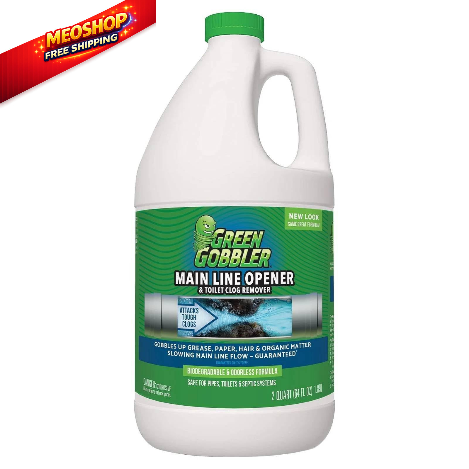 Green Gobbler Ultimate Main Drain Opener | cleaner 64 Fl Oz (Pack of 1)
