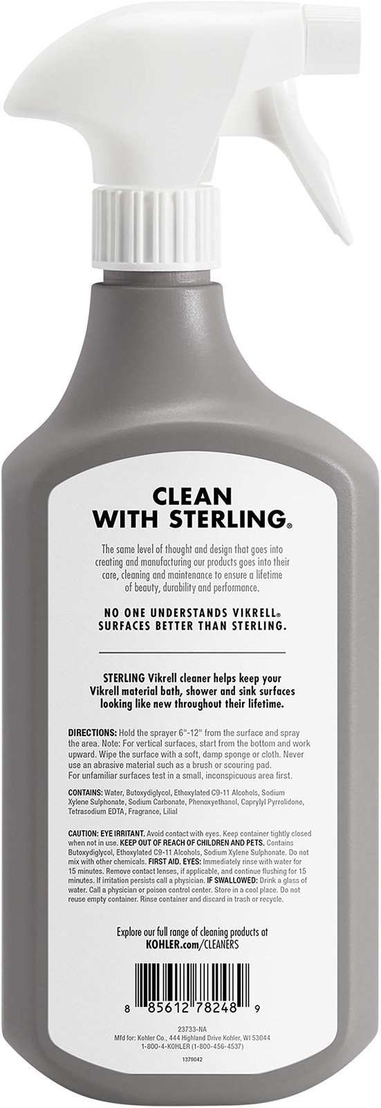 K-EC23733-NA Sterling Vikrell Cleaner, 28 Fl Oz