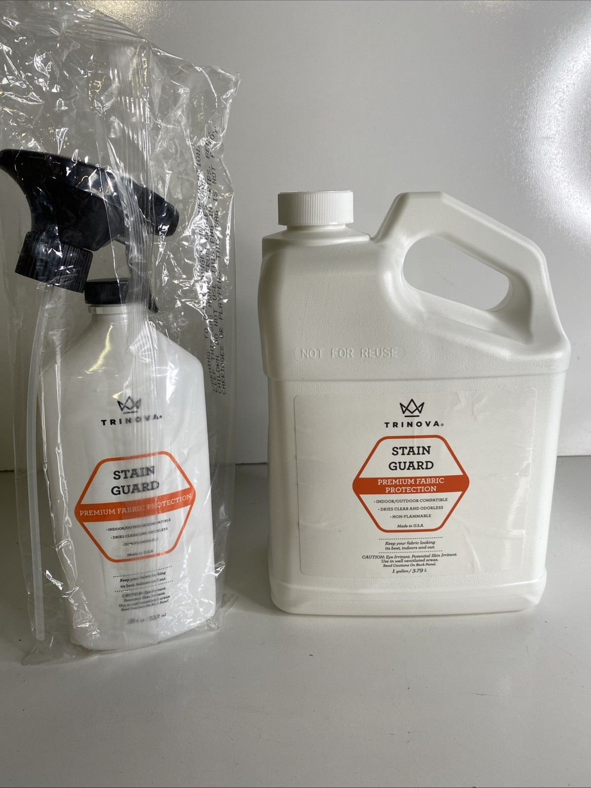 TriNova Non-Aerosol Stain Guard Bundle, (18oz and 1 Gal)