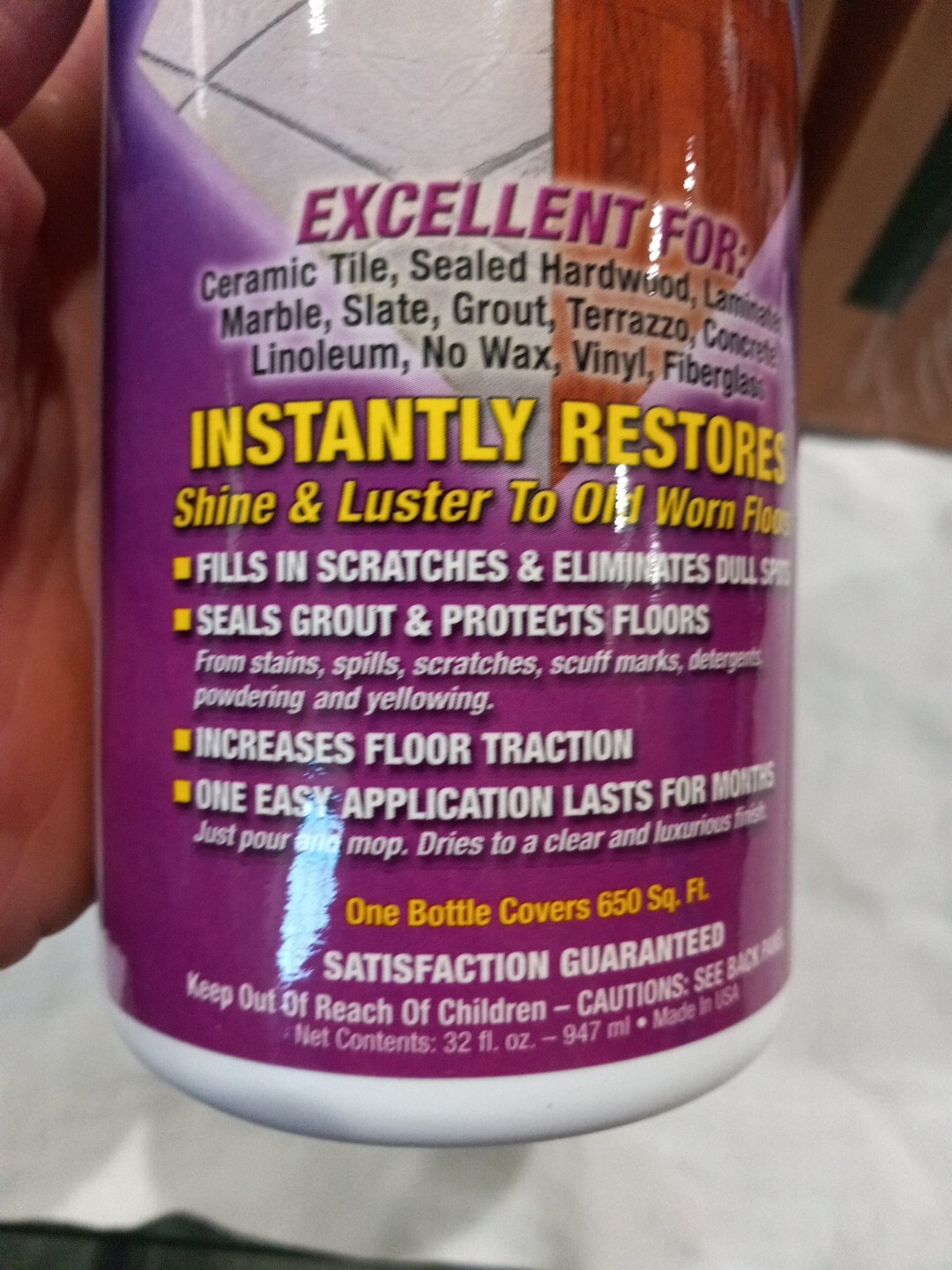 Rejuvenate Floor Finish 96 Oz