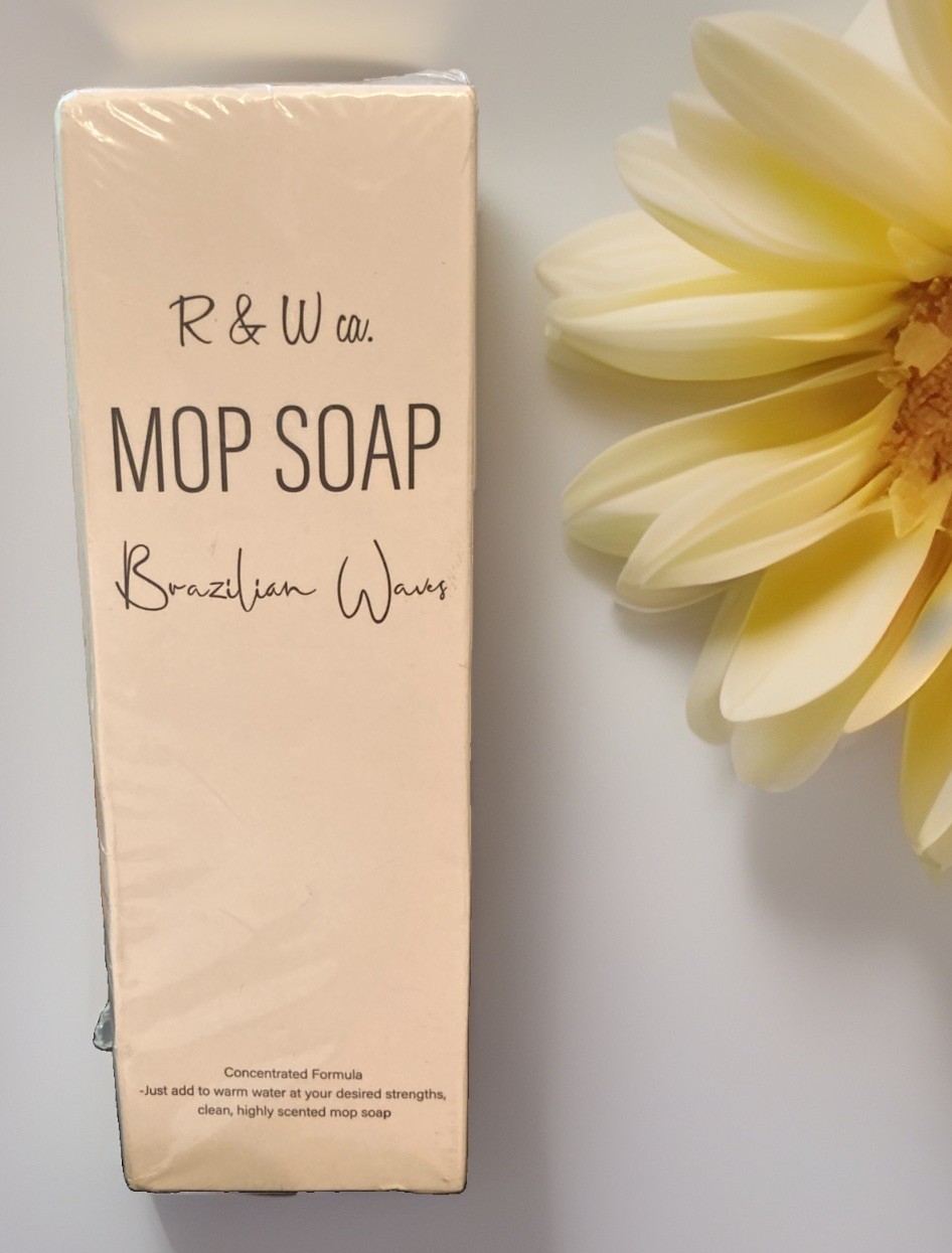R & W Co Mop Soap Brazilian Waves 120ml Concentrated Floor Cleaner NEW Sealed.