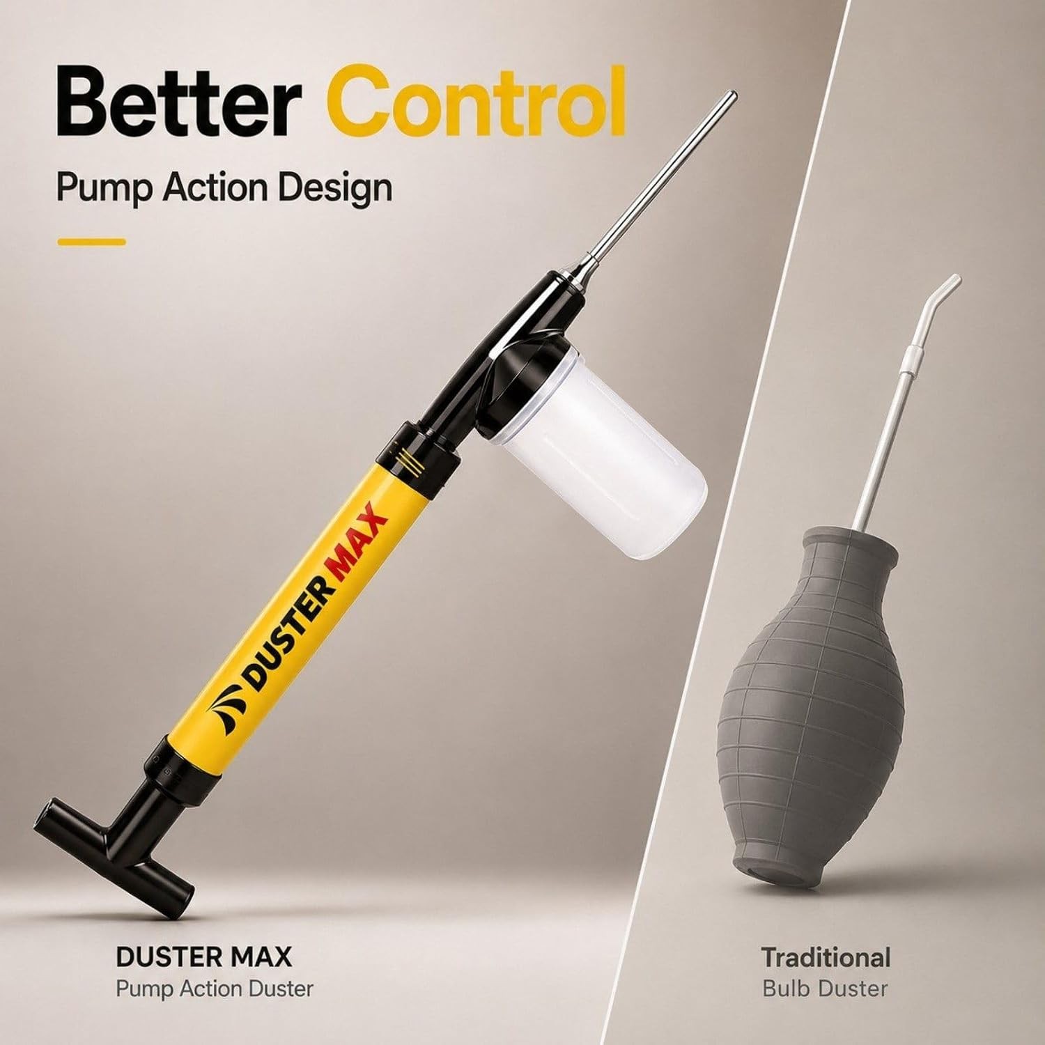 Diatomaceous Earth Powder Adjustable Long Reach Duster Pump Applicator 4FT
