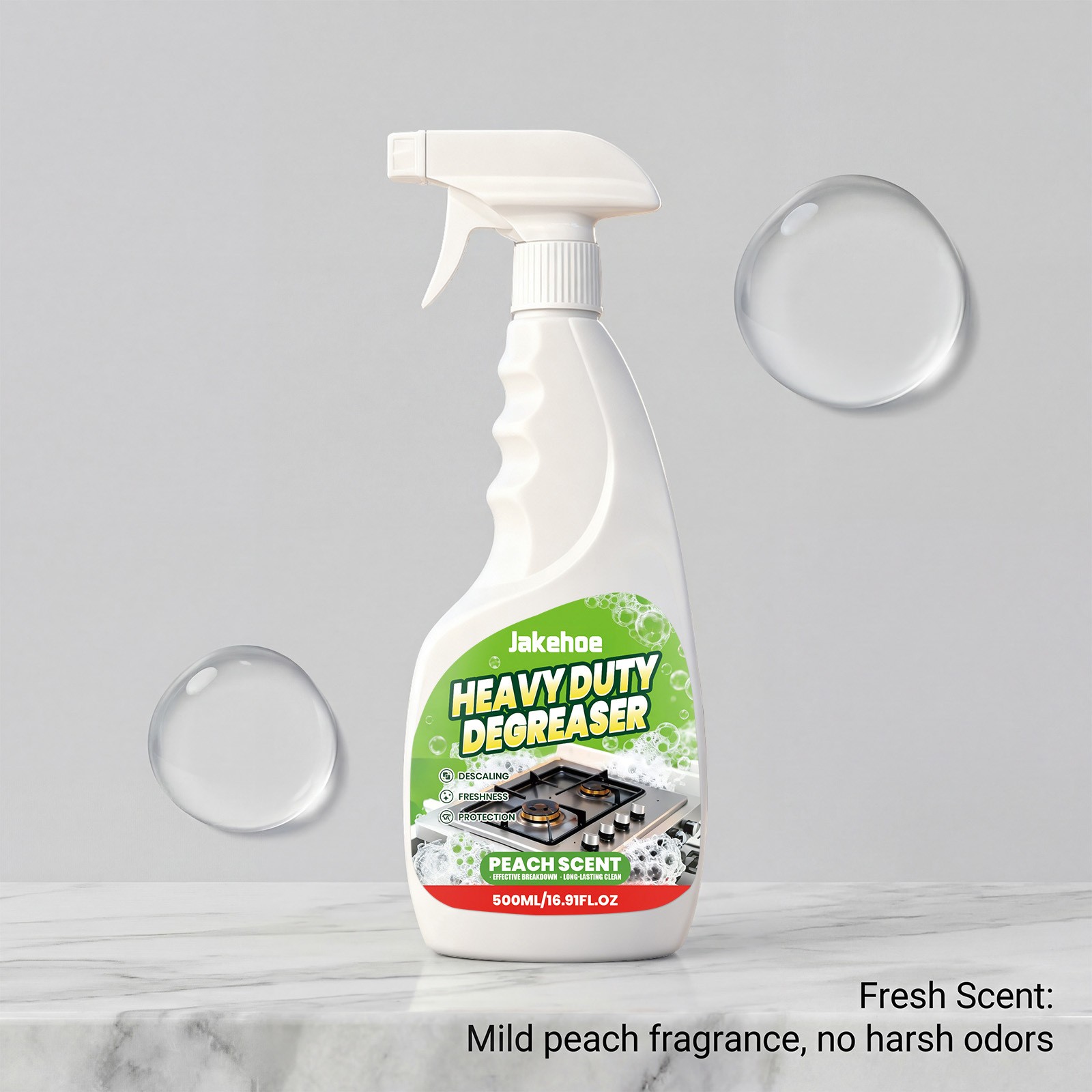 Heavy Duty Kitchen Degreaser Spray,17oz Multipurpose Degreaser For Stove, Oven