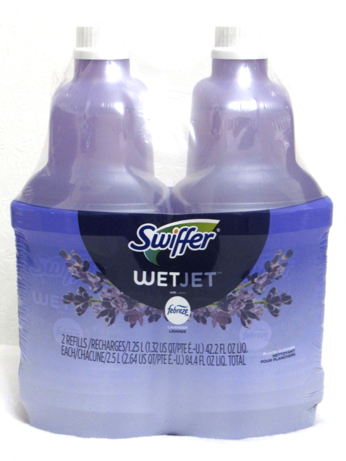 Swiffer Wet Jet Floor Cleaner Lavender Febreze 2 Pack New