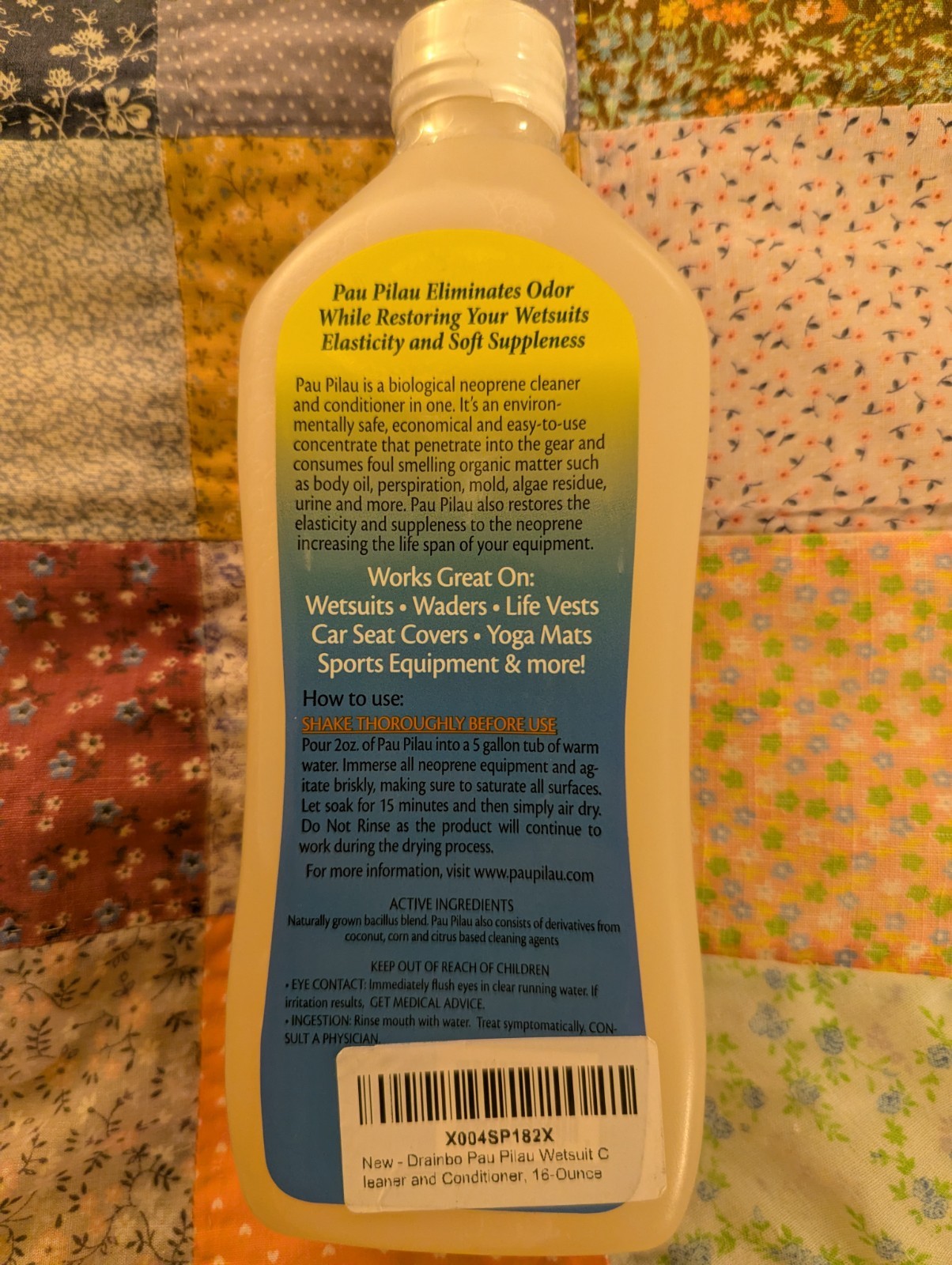 Pau Pilau Biological Wetsuit Cleaner & Conditioner 16oz NEW Eco-Friendly Surf