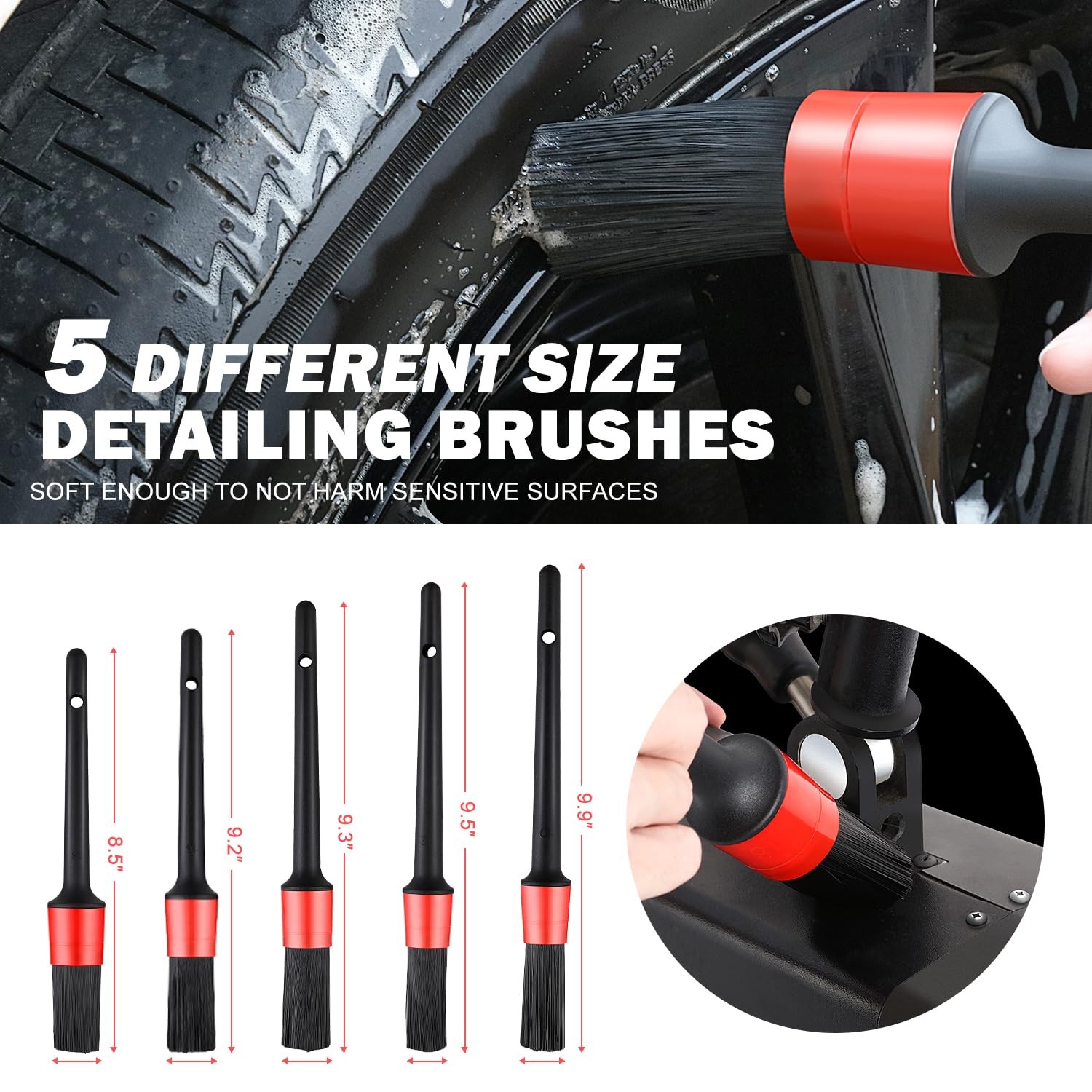 25pcs Car Detailing Brush Set, Car Detailing Kit, Interior Kit w ..