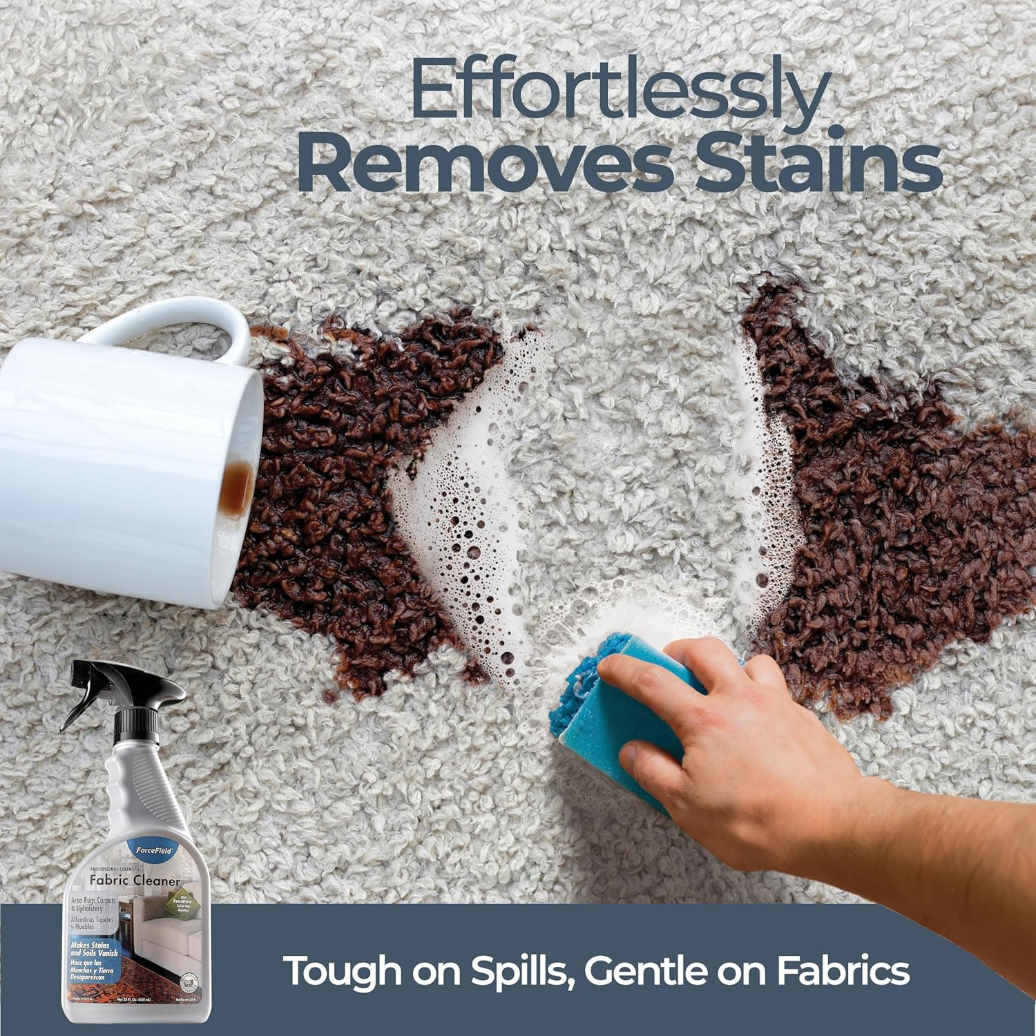 ® Fabric Cleaner Professional Strength, Deeply Penetrates Water Safe Fabric & Fi