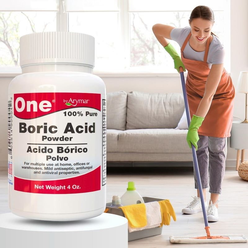Pure 100% Boric Powder, Multipurpose Household Freshener/Cleaner, MADE IN USA