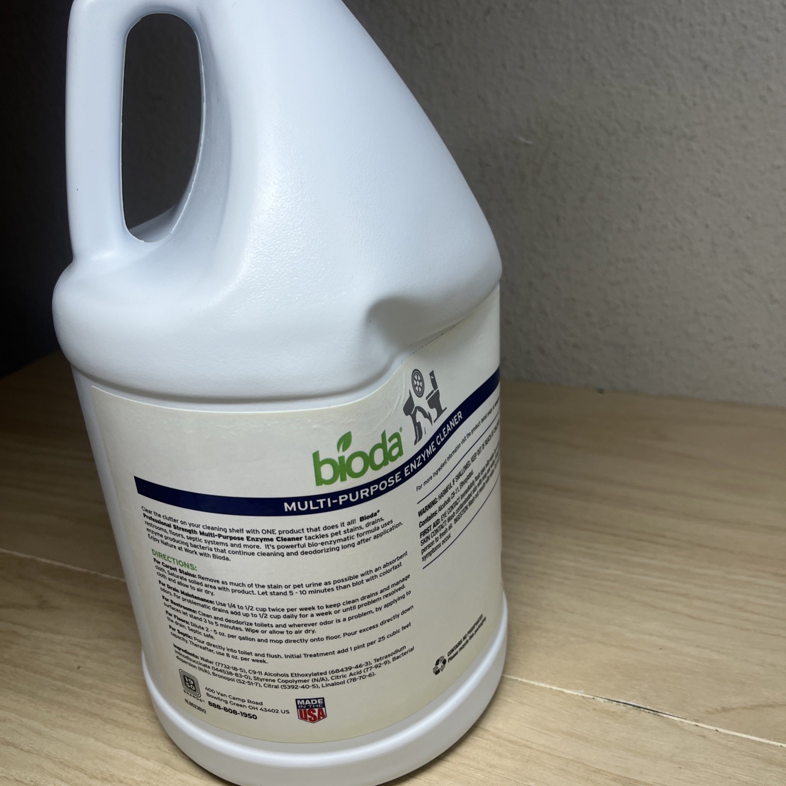 Probiotic Enzyme Cleaner & Deodorizer for Trash, Pet Stains, Drains, Floors – 1