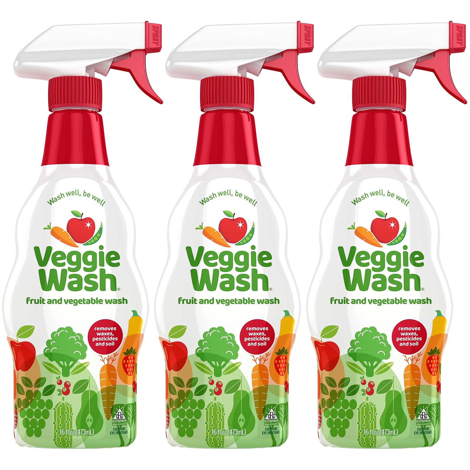 Veggie Wash Fruit and Vegetable Wash, Produce Wash and Cleaner, 16Fluid Ounce…
