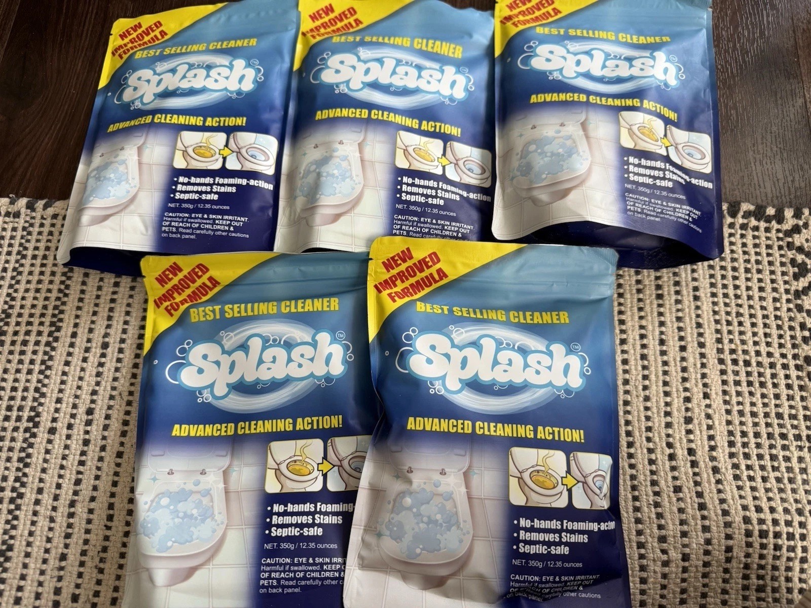 Splash Foaming Advanced Cleaner 12.35oz Toilet Bowl Cleaning Powder 01/26 Lot