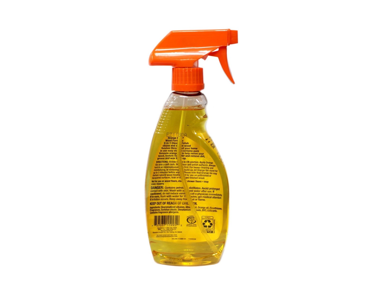 Orange Glo Wood Furniture 2-in-1 Clean & Polish Spray, 16 oz. (Pack of 4)