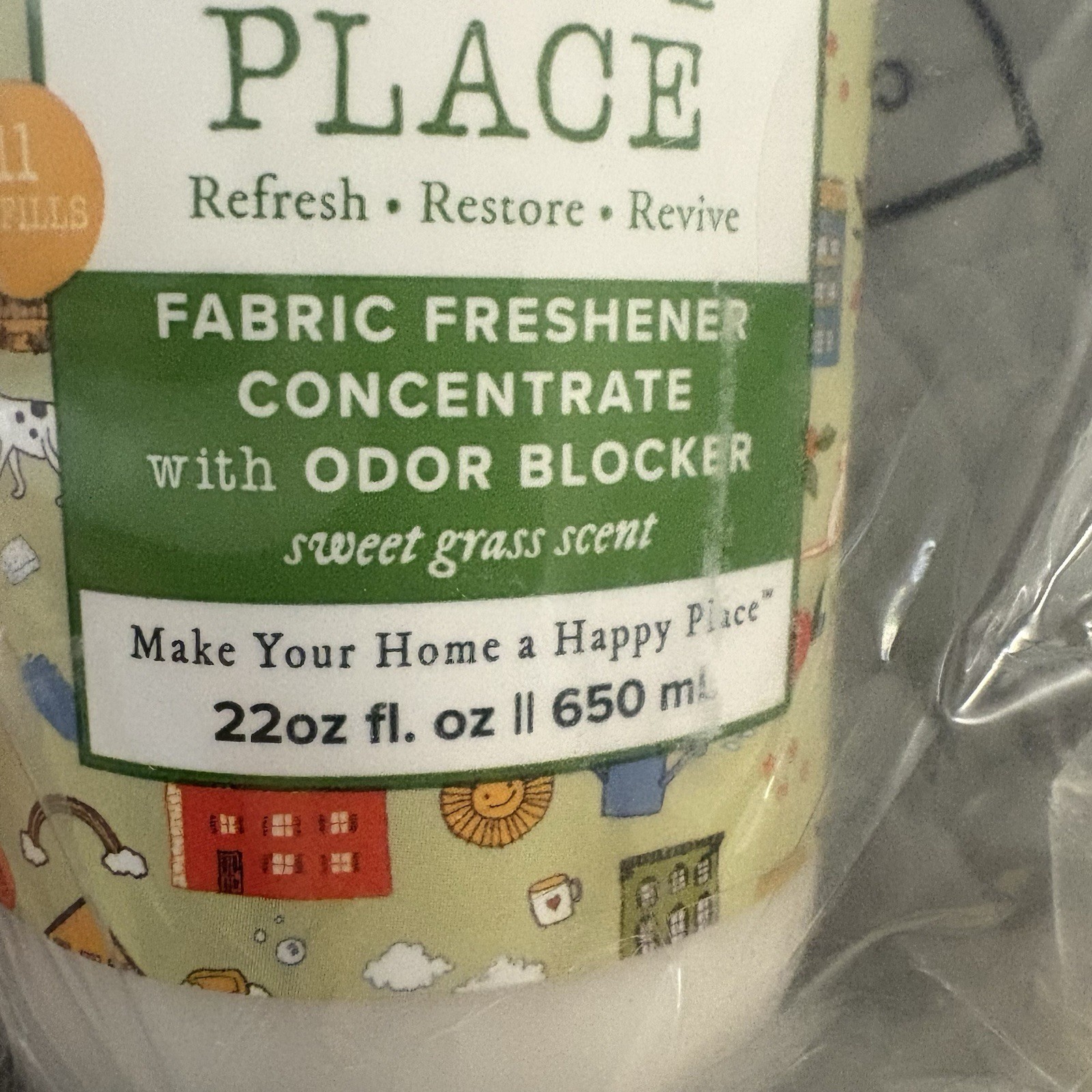 Beekman Happy Place Fabric Freshener Concentrate w/ Odor Blocker Set Sweet Grass