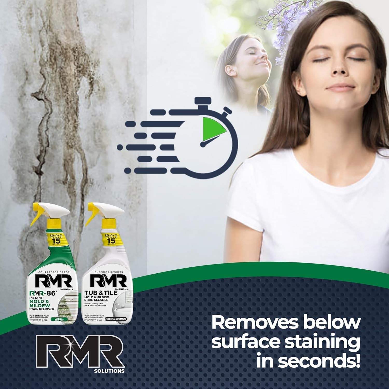 Rapid Stain Removal Spray Kit 2 Bottles 950ml Indoor Outdoor Cleaning Solution